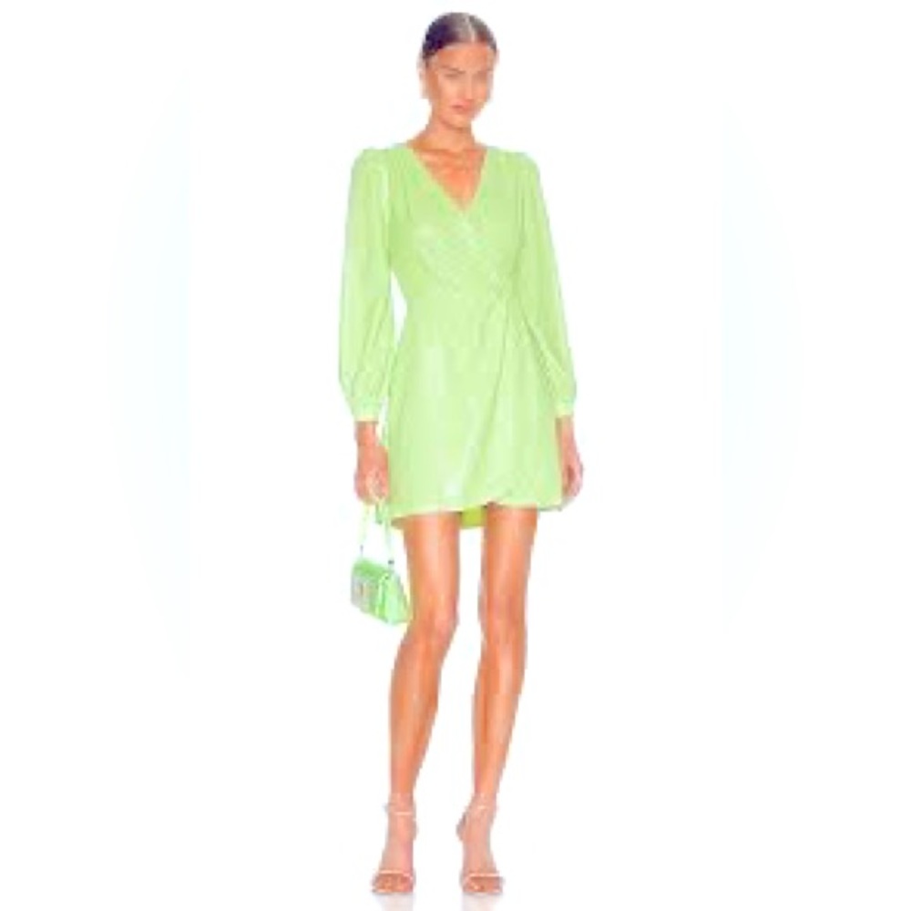 Olivia Rubin - Meg sequin dress in lime - sz6 nwt